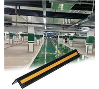 Protezione angolare da parete for protezione parcheggio auto, colonna in gomma a forma di L spessa 1 cm, striscia gialla riflettente protezione angolare anti-impatto for garage e magazzini(10Pcs,80cm)