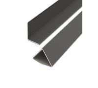 Protezione angolare da parete in lega di alluminio - 39,4''L x 0,39''W - Protezione for bordi di mobili e scale, 1 pz(Dark Gray,1x100cm)