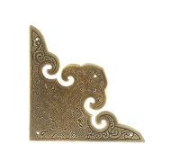 Protezione angolare decorativa, 4 pezzi Protezioni for angoli for mobili in bronzo, ottone, nero, diverse misure(Patina,6.5cm*9cm)