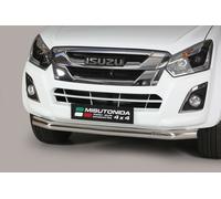 PROTEZIONE ANTERIORE BULL BAR INOX D.76 PER ISUZU D MAX D.C. '17 -'19 .