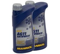 Protezione Anti Gelo Concentrato Mannol AG11 Longterm -40°C 2x 1 Litro Blu