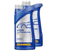 Protezione Anti Gelo Concentrato Mannol AG11 Longterm -40°C 2x 1 Litro Blu