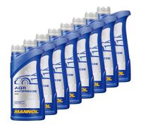Protezione Anti Gelo Concentrato Mannol AG11 Longterm -40°C 8x 1 Litro Blu
