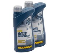 Protezione Anti Gelo Concentrato Mannol AG13 -40°C 2x 1 Litro Verde Antigelo