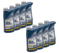 Protezione Anti Gelo Concentrato Mannol AG13 -40°C 8x 1 Litro Verde Antigelo