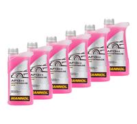 Protezione Anti Gelo Mannol AF13 Antigelo 6x 1 Litro Miscela Pronta -40 °C Rosso