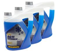 Protezione Anti Gelo Mannol Longterm Antigelo 3x 5Liter Miscela Pronta -40°C