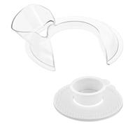Protezione anti-versamento e coperchio for ciotola del mixer compatibili con Kitchenaid 4.5-5QT Tilt Head, coperchi anti-schizzi, ciotola in acciaio inossidabile