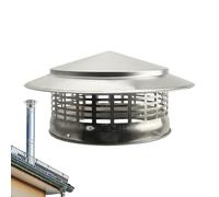 Protezione antifumo per caminetti - Copertura per tubo di ventilazione, copertura per in acciaio inox | Copertura durevole per il miglioramento della casa, cappello resistente alle intemperie