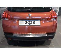 Luxell Protezione antigraffio paraurti posteriore cromata per Peugeot 2008 (2013-2016)