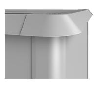 Protezione antilumaca Biohort per aiuola rialzata 2x2 m Argento met Argento-metallizzato
