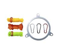 Protezione antincendio portatile, accessorio per fornello da campeggio, design ad anello di corda, struttura antivento, protezione portatile per canna fumaria, casa, picnic, dietro