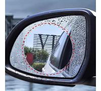 Protezione Antipioggia Specchietti Retrovisori Auto per VW G-OLF GTI J-Etta MK5 R-ABBIT P-ASSAT B5 B6 EOS, Antiappannamento Impermeabile Pellicola di Specchietto Retrovisore,B/Circle