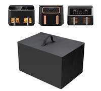 Protezione antipolvere per friggitrice ad aria calda, 50 x 40 x 30 cm, colore nero, impermeabile, antipolvere, per Ninja AF500EUCP, AF400EUCP, AF300EU, Cookwise 9L COSORI 8,5L Air Fryer