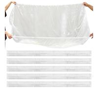 Protezione antipolvere per mobili, 5 pezzi, trasparente, protezione antipolvere per divano, divano, tavolo, sedia, casa, dormitorio, appartamento, cantina, soffitta