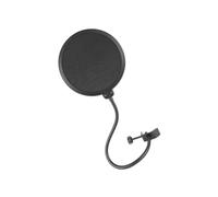 Protezione antipop per microfono, protezione pop, filtro pop, filtro professionale per microfono, maschera pop shield, protezione dal vento, con collo di cigno flessibile a 360° e braccio di