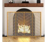 Protezione antiscintille Fuoco Schermo parascintille Piccolo schermo per caminetto Porte per camini, Pannello singolo Decorazione in rete di acciaio Parascintille, Protezione ignifuga per bambini,