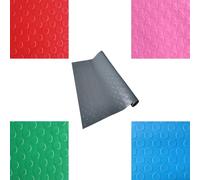 Protezione antiscivolo for garage, tappetino for sedia da ufficio for pavimenti duri, tappetini for sedia for computer in PVC, for officina(Red,1.5x5m/4.9x16.4ft)