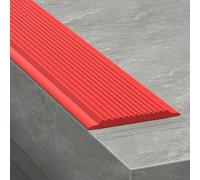 Protezione Antiscivolo Per Bordi Di Gradini, Profilo Angolare In Gomma Per Gradini, Striscia Di Transizione Autoadesiva Per Gradini, Profilo Di Protezione Angolare Di Sicurezza(Red,3x200cm)