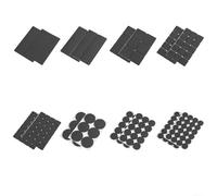 Protezione antiscivolo per gambe della sedia, in EVA, multiuso, in feltro per piedi del tavolo, previene i graffi sul pavimento (12 colpi)