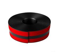 Protezione antiscivolo per gradini per scale da 3 m, impermeabile, in gomma vinilica, per uso interno ed esterno, per la sicurezza e la decorazione (nero, 3 m)