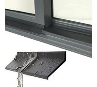 Protezione Antitempesta per Finestre, Protezione Antipioggia per Porte e Finestre - Striscia Adesiva In Gomma Flessibile, Guarnizione In Gomma Tagliabile per Finestre/porte, Nero(2.5m(8.2ft),5.5cm)