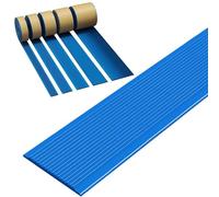 Protezione autoadesiva for bordi scale da 32,8 piedi antiscivolo, striscia di transizione flessibile in PVC for porta, striscia di soglia tagliabile for gradini interni/esterni(Blue,5cm/2in)
