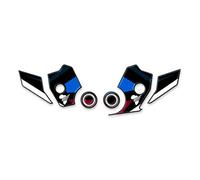 Protezione Batti Tacco RESINA 3D COMPATIBILE CON HONDA Africa Twin CRF 1100 L Adventure Sports ADB-002(NWS) (Tricolore)