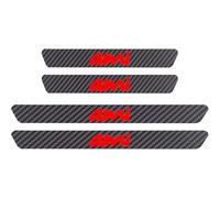 Protezione Battitacco Porta Auto in Fibra Di Carbonio Adesivi Soglia 4 Pezzi Per Citroen Ami RossoAntigraffio Strisce Di Protezione Soglia Interna Facile Da Installare Accessori Per L'Ingresso