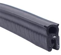 protezione bordi per lamiera u canale guarnizione Guarnizione in Gomma a Forma di U 3,28FT Nera con Bolla Superiore Decorativa for Auto, Barche, Camion e Casa, Strisce meteorologiche automobilistiche,