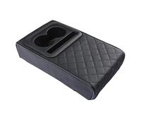 Protezione bracciolo automatico Cuscino Bracciolo Auto Con 2 Portabicchieri Consolle Centrale Copribracciolo Portatile Copertura Automatica Aumentare Universale(UN)