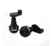 Protezione Caduta per 1 paio di protezioni for cursori del telaio della motocicletta CNC for Honda CBR500 CBR500R 2013-2019, copertura antiurto for carenatura del motore(Black)