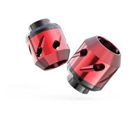 Protezione Caduta per For 1 coppia di protezioni for sospensioni anteriori, telaio scorrevole, ammortizzatore anticaduta, protezione in lega di alluminio anticollisione(Red)