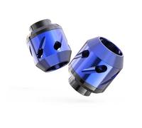 Protezione Caduta per For 1 coppia di protezioni universali for sospensioni anteriori, telaio scorrevole anti-caduta, ammortizzatore in lega di alluminio(Blue)