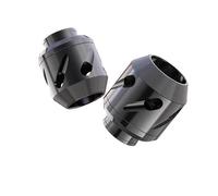 Protezione Caduta per For 1 coppia di protezioni universali for sospensioni anteriori, telaio scorrevole anti-caduta, ammortizzatore in lega di alluminio(Black)