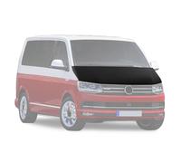 Protezione Cappuccio Frontale Adatto Compatibile con VW T6 T6.1 Transporter & Caravelle 2015-2022 Protezione da Caduta Massi Copertura Auto Cofano Bra NAPPA Pelle - Nero