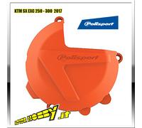 PROTEZIONE CARTER FRIZIONE POLISPORT CLUTCH COVER KTM SX EXC 250-300 2017-18