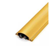 Protezione Cavo Da Pavimento,Nero Oro Rosso Bianco Giallo 1 M Porta Cavo Elettrico Autoadesivo,Nascondi Copertura Cavo Telefonico TV Sotto La Parete Del Tavolo Della Scrivania(Gold,Width 50Mm)