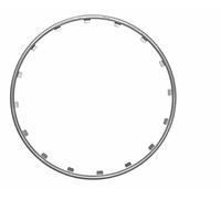 PROTEZIONE CERCHI IN LEGA 16" - Argento