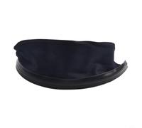 Protezione completa per casco da saldatura, nero, ignifuga, resistente alle scintille, tessuto in pelle a doppio strato, protezione estesa per il petto, adatta alla maggior parte dei caschi (sciarpa