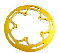 Protezione corona bici in lega di alluminio, adatta per BCD 130 mm, protezione per corona singola dimensioni 50T 54T, diametro 235 mm (oro)