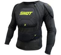 Protezione corpo Shot Airlight nero-giallo fluo M