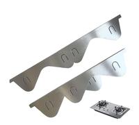 Protezione crepa per forno, copertura per bancone della cucina, in acciaio inox, retrattile, set di 2 per piani di lavoro della cucina, piano cottura dietro la stufa tra il