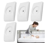 Protezione da parete per cancello del bambino, 4 x cancelli da parete, kit fermaporta per la casa, protezione di sicurezza per bambini, antiscivolo, per scale, battiscopa