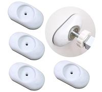 Protezione da parete per cancello di sicurezza, 4 pezzi, estensione del cancello per scale per cancello del bambino, protezione da parete (semi rotondo)
