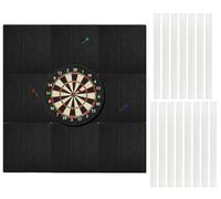 Protezione da parete per freccette 9 pezzi Protezione da parete 30x30cm Cornice adesiva per bersaglio freccette Piastrelle da parete in feltro