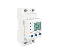 Protezione da sovratensione e sottotensione regolabile su guida DIN, relè di protezione da limitazione di corrente, voltmetro, kWh 63 A 80 A 110 V 230 V(80A Bottom input)