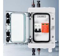 Protezione da sovratensione PV DC 1000 V, interruttore di separazione DC, impianto PV 2P 32A e protezione solare PV 40 KA, IP65, impermeabile, scatola di collegamento solare, 1 stringa, 4 moduli con