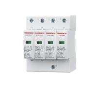 Protezione da sovratensioni da fulmini 2P3P4P20KA40KA60KA Scaricatore di fulmini Modulo di protezione da fulmini secondario Interruttore automatico(4P-20KA)
