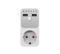 Protezione da tensione multifunzionale, presa intelligente con conto alla rovescia con 2 porte USB, interruttore di controllo temporale per elettrodomestici